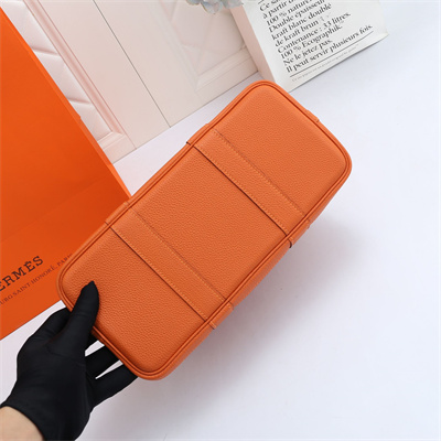 Hermes Garden Party 30/36CM Calfskin Leather Orange
