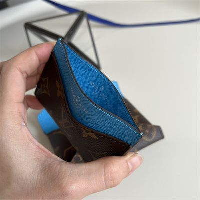 L.V Kirigami Card Holder Monogram Canvas Gaston Blue M12884