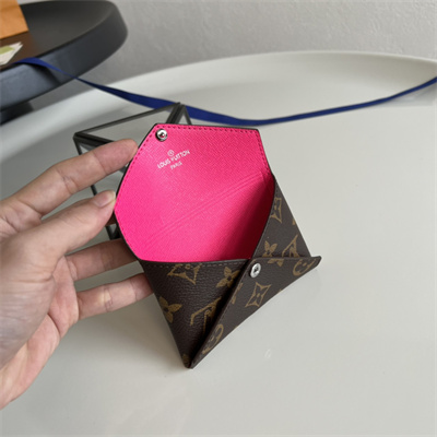 L.V Kirigami Card Holder Monogram Canvas Pondichéry Pink M12793