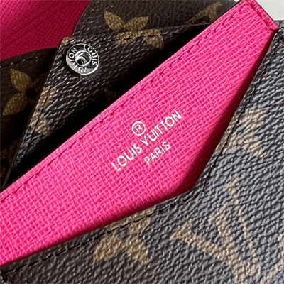 L.V Kirigami Card Holder Monogram Canvas Pondichéry Pink M12793