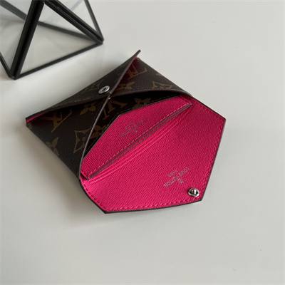 L.V Kirigami Card Holder Monogram Canvas Pondichéry Pink M12793