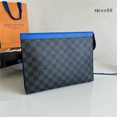 L.V Pochette Voyage MM Damier Graphite Indigo Blue N00088