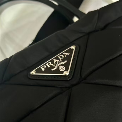 Prada Re-Nylon medium padded tote Black 1BG435