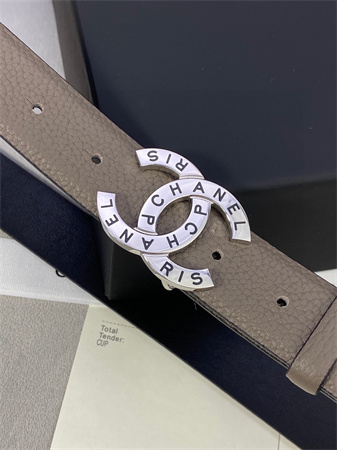 Chanel Belts In Calfskin 30MM Gold/Silver Hardware Etoupe