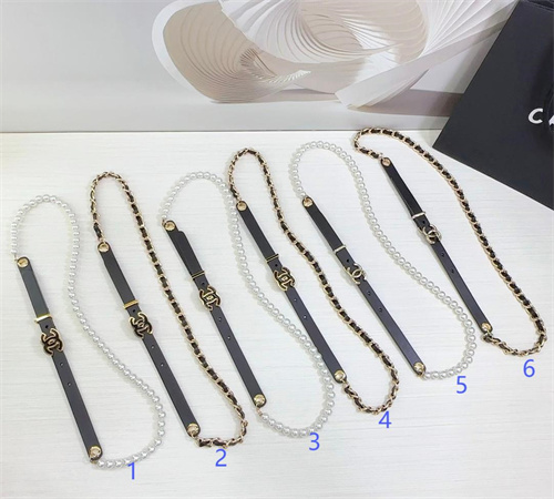 Chanel Chain /Pearls  Belts In Calfskin 15MM Options