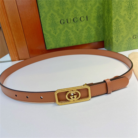 Gucci Belts In Calfskin/GG Canvas 20MM  Color Options