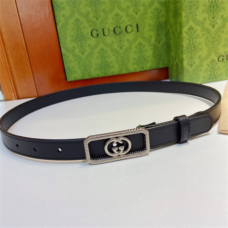 Gucci Belts In Calfskin/GG Canvas 20MM  Color Options