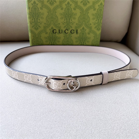 Gucci Belts In Calfskin/GG Canvas 20MM  Color Options