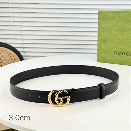 Gucci  Belts In Black Calfskin 30MM Options