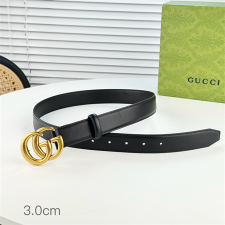 Gucci  Belts In Black Calfskin 30MM Options