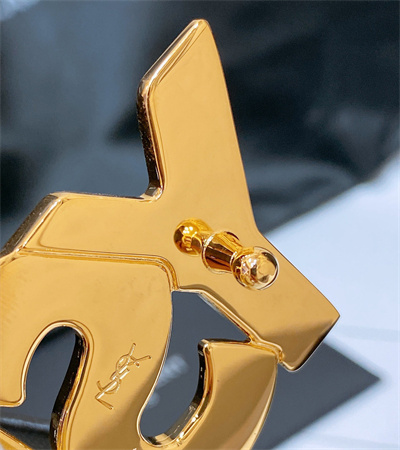 YSL Belts In Leather 24MM Shinny Gold Hardware Black