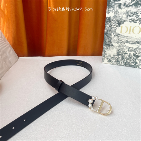 Dior Belts In Patent Calfskin /Smooth Calfskin  25MM Pearl Gold Hardware Color Options