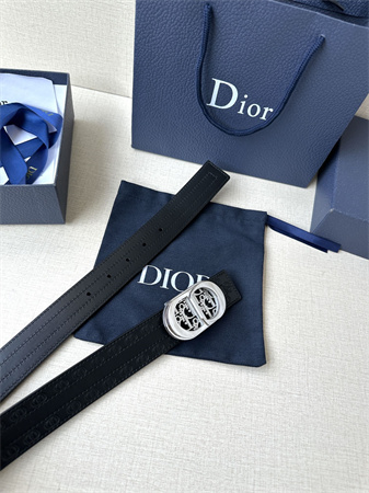 Dior Belts In CD Embossed Calfskin 35MM Black Color Options