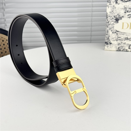Dior Belts In Black Calfskin 35MM Gold Hardware