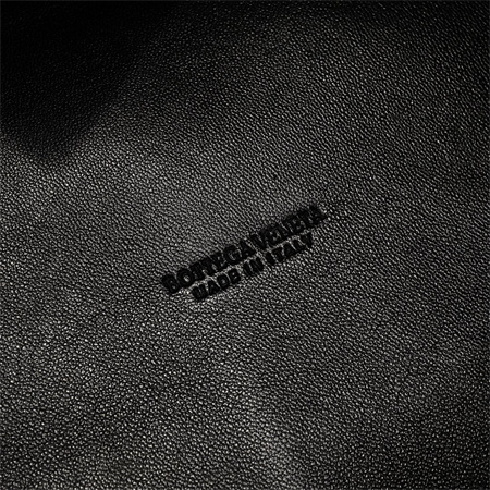 BV Large Parachute Shoulder Bag In Lambskin Black