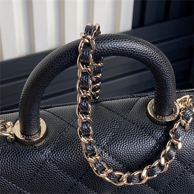 Chanel Clutch with Chain Grained Calfskin & Gold-Tone Metal Black AP4244