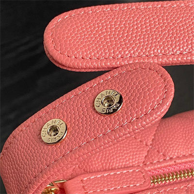 Chanel Small Hobo Bag Grained Calfskin & Gold-Tone Metal Pink AP4386