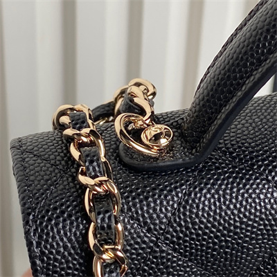 Chanel Clutch with Chain Grained Calfskin & Gold-Tone Metal Black AP4406
