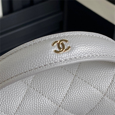 Chanel Clutch with Chain Grained Calfskin & Gold-Tone Metal Grey AP4406
