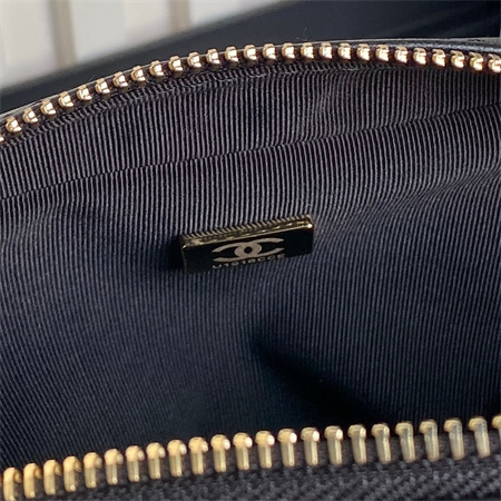 Chanel Top Handle Bag with chain Lambskin & Gold-Tone Metal Black AS5300