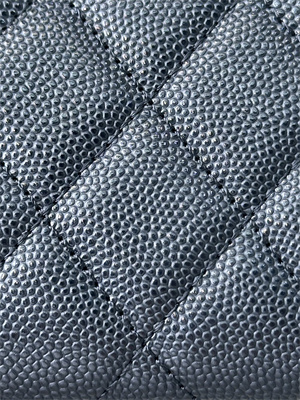 Chanel Small Flap Wallet Tri-Fold Grained Calfskin Gold Tone Metal Black A82288