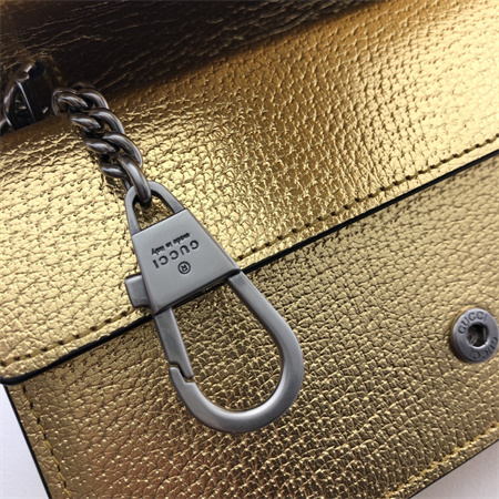 Gu.cci Dionysus Super Mini Bag Gold Leather 476432