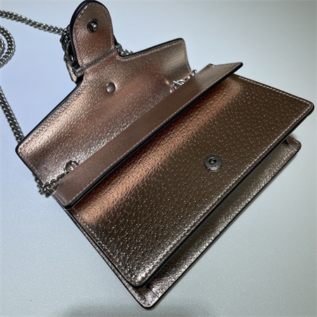 Gu.cci Dionysus Super Mini Bag Rose Gold Leather 476432