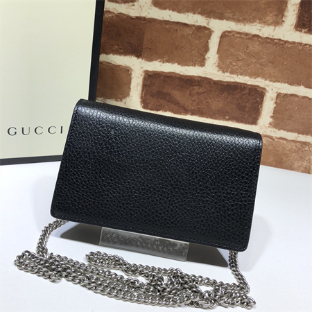 Gu.cci Dionysus Super Mini Bag Black Leather 476432