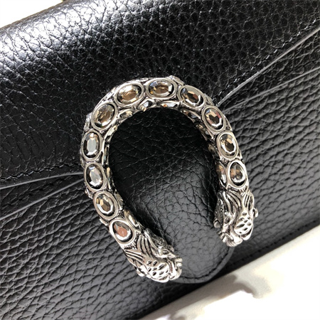 Gu.cci Dionysus Super Mini Bag Black Leather 476432