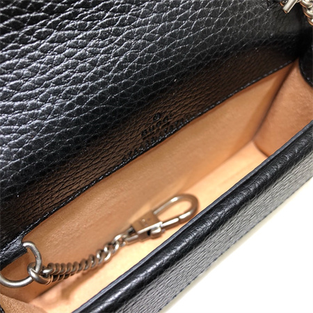 Gu.cci Dionysus Super Mini Bag Black Leather 476432