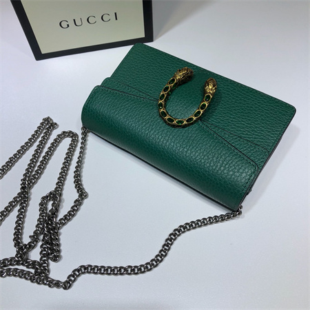 Gu.cci Dionysus Super Mini Bag Green Leather 476432