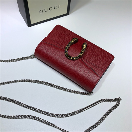 Gu.cci Dionysus Super Mini Bag Red Leather 476432