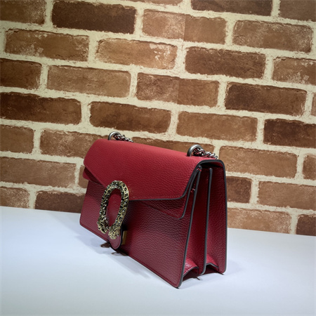 Gu.cci Dionysus small shoulder bag Red Leather 400249