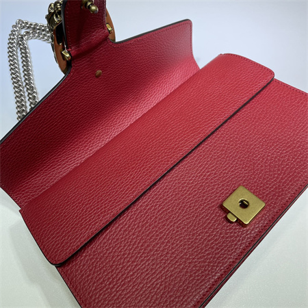 Gu.cci Dionysus small shoulder bag Red Leather 400249
