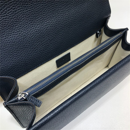 Gu.cci Dionysus small shoulder bag Navy Leather 400249