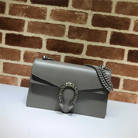 Gu.cci Dionysus small shoulder bag Grey Leather 400249