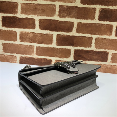 Gu.cci Dionysus small shoulder bag Grey Leather 400249