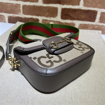 Gu.cci Horsebit 1955 Mini Bag Jumbo GG Canvas 658574