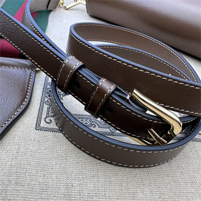 Gu.cci Horsebit 1955 Mini Bag Brown Leather 658574