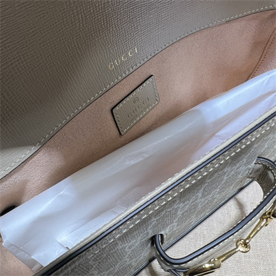 Gu.cci Horsebit 1955 Small Shoulder Bag GG Supreme Canvas 735178