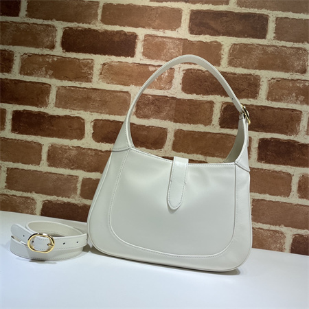 Gu.cci Jackie 1961 Small Shoulder Bag White Smooth Leather 636709