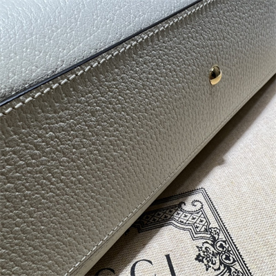 Gu.cci Diana Small Tote Bag White Canvas 2 Straps 702721