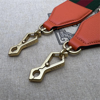 Gu.cci Diana Small Tote Bag Orange Leather 2 Straps 702721