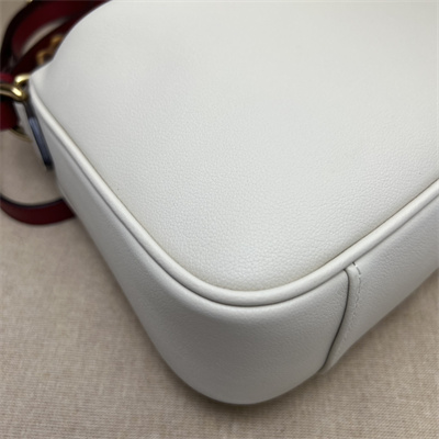 Gu.cci Diana Small Shoulder Bag White Leather 746251