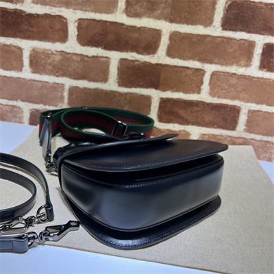 Gu.cci Bamboo 1947 Small Top Handel Bag Black Leather 675797