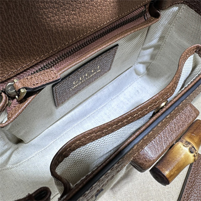 Gu.cci Bamboo 1947 Blue Jumbo GG Small Top Handle Bag 675797