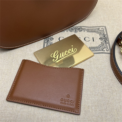 Gu.cci Bamboo 1947 Small Top Handel Bag Vintage Brown Leather 675797