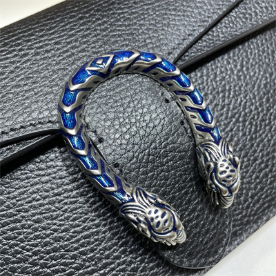 Gu.cci Dionysus Small Rectangular Bag Black Leather 499623