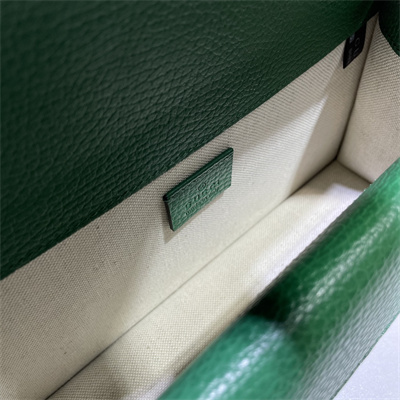 Gu.cci Dionysus Small Rectangular Bag Green Leather 499623