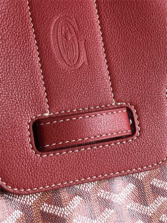 Goyard Saigon Tote Bag Goyardine Canvas & Chevroches Calfskin Red